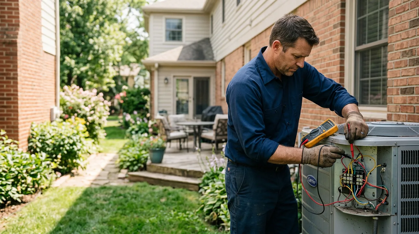 HVAC technician working near Cedar, MI
